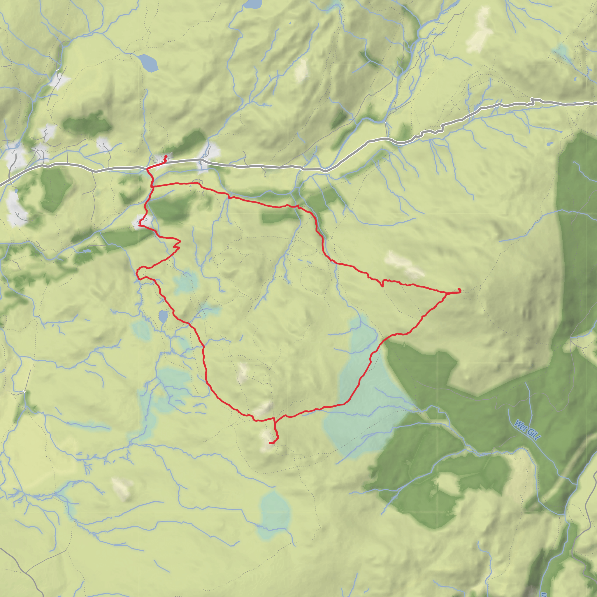 Harter Fell and Green Crag mobile static map