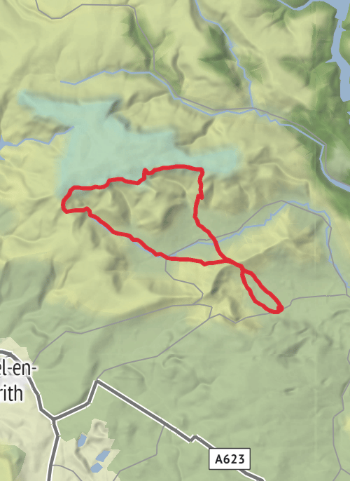 High Peak Hiking mobile static map