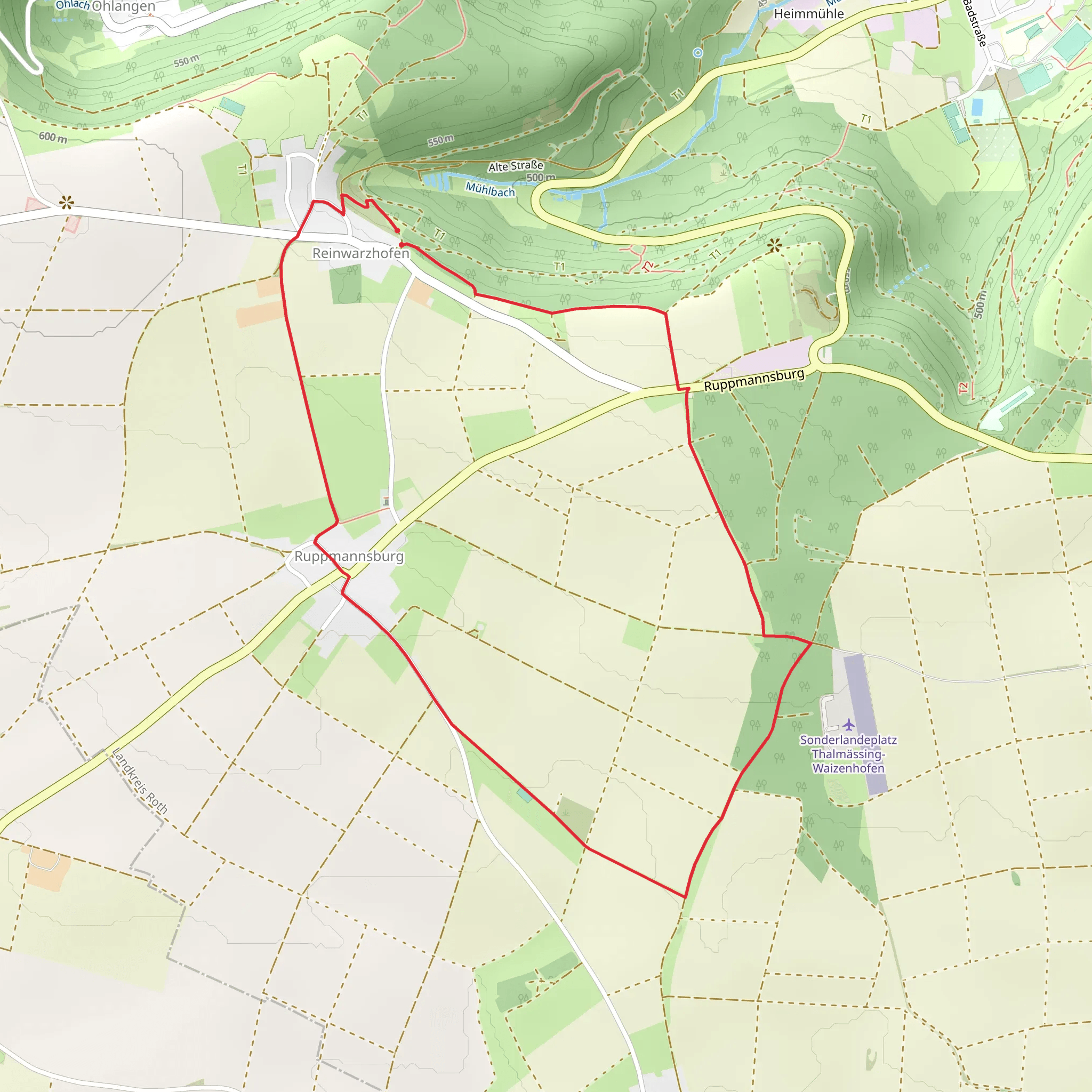Thalmaessing Spassweg 1 mobile static map