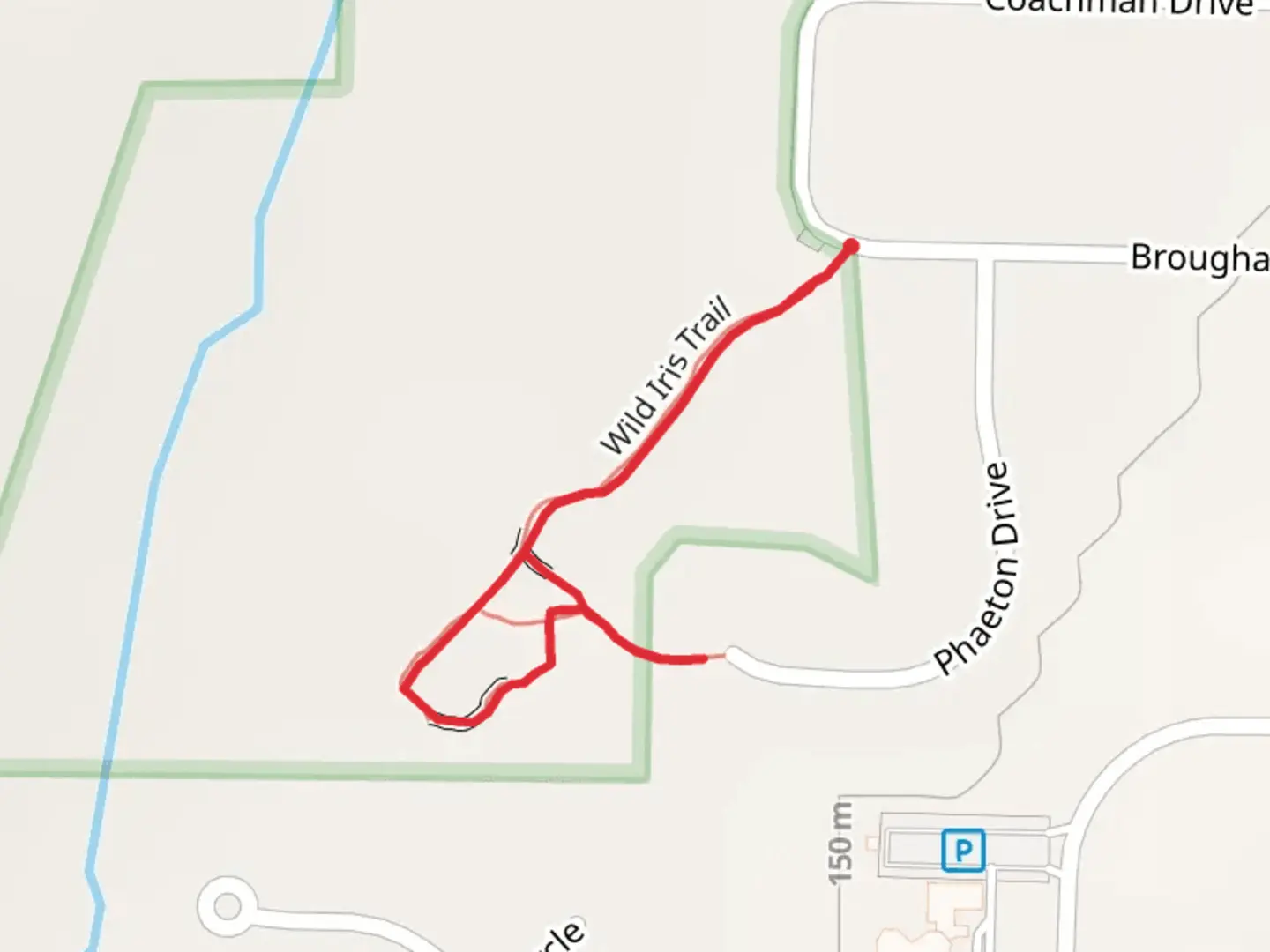 An image depicting the trail Wild Iris Trail Loop and its surrounding area.
