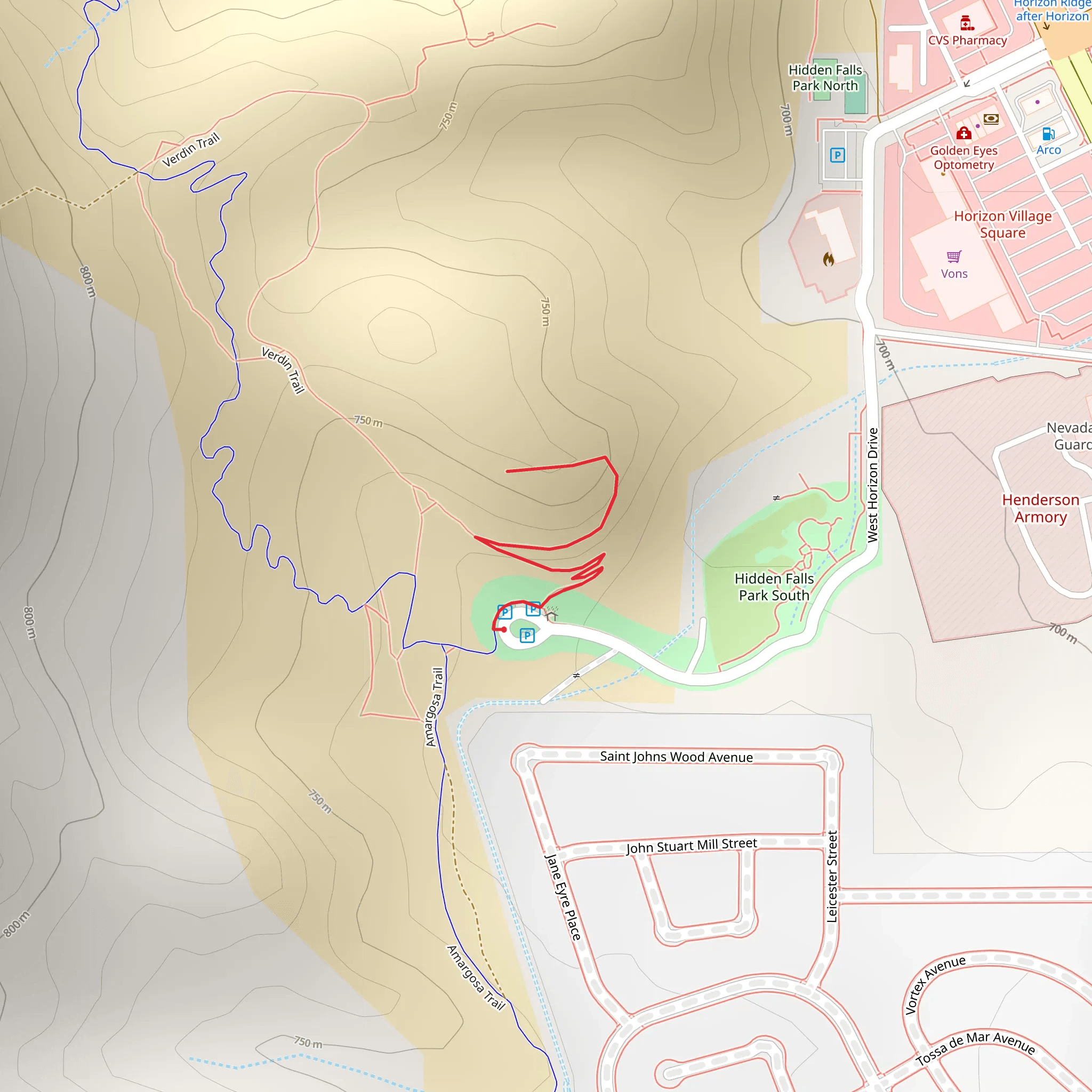 Hidden Falls Park Overlook mobile static map