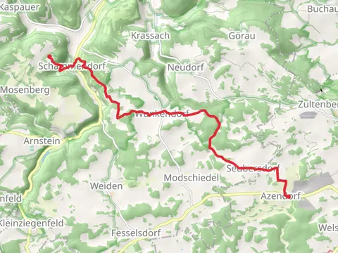 Azendorf to Frankenberg via Wunkendorfer Querweg