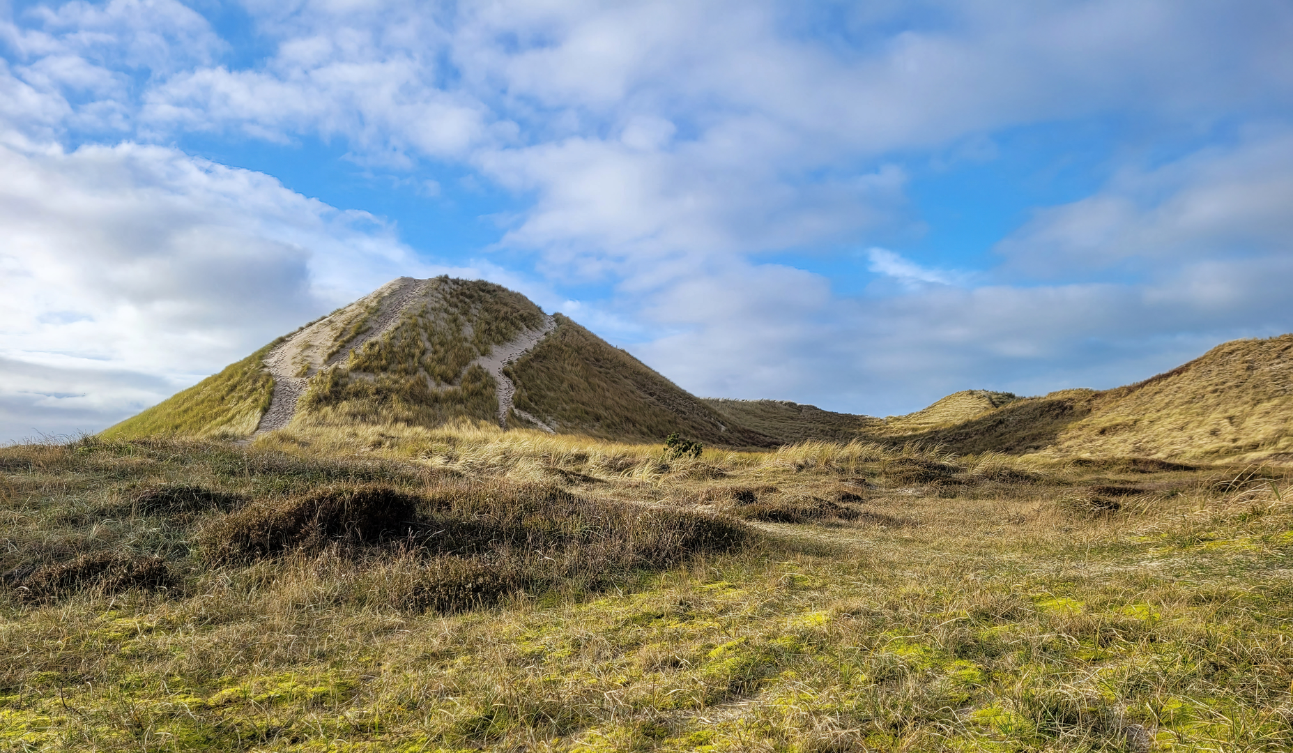 An image depicting the trail Grensvlakte, De Kerf, Mariavlakte and Uilenduin Loop and its surrounding area.