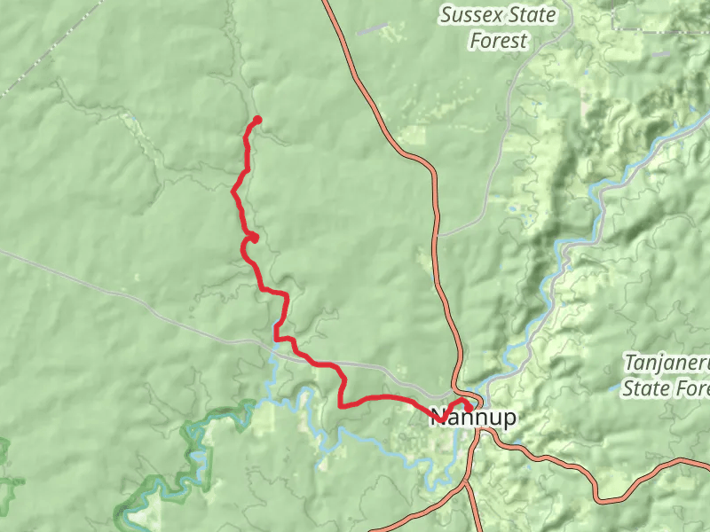 Old Timberline and Sidings Rail Trails mobile static map