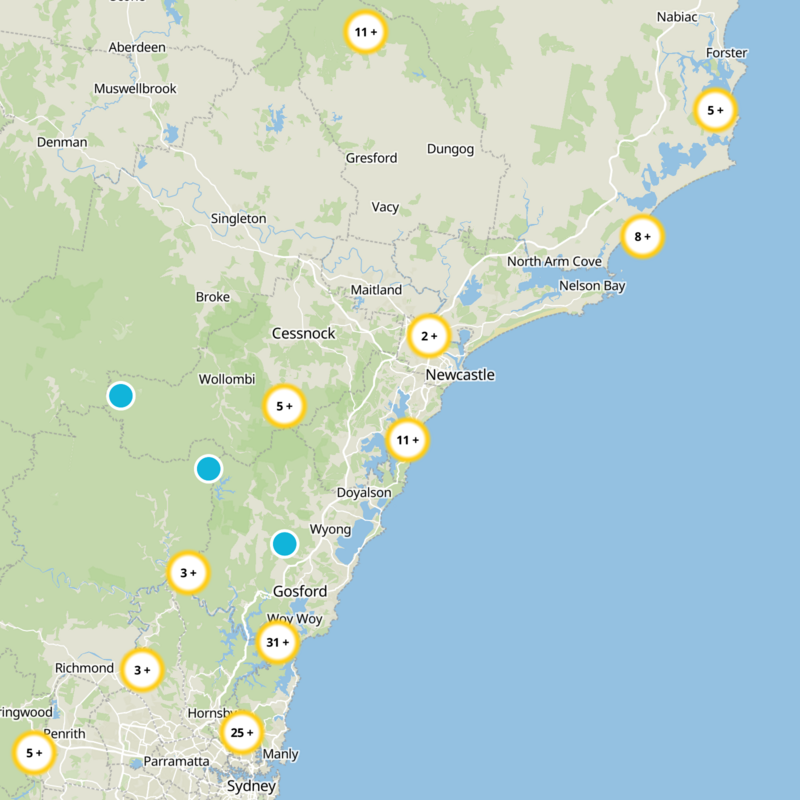 Lake Macquarie Static Map