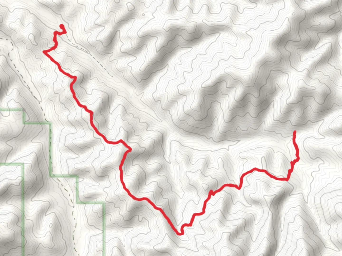 An image depicting the trail Center Ridge Trail and its surrounding area.