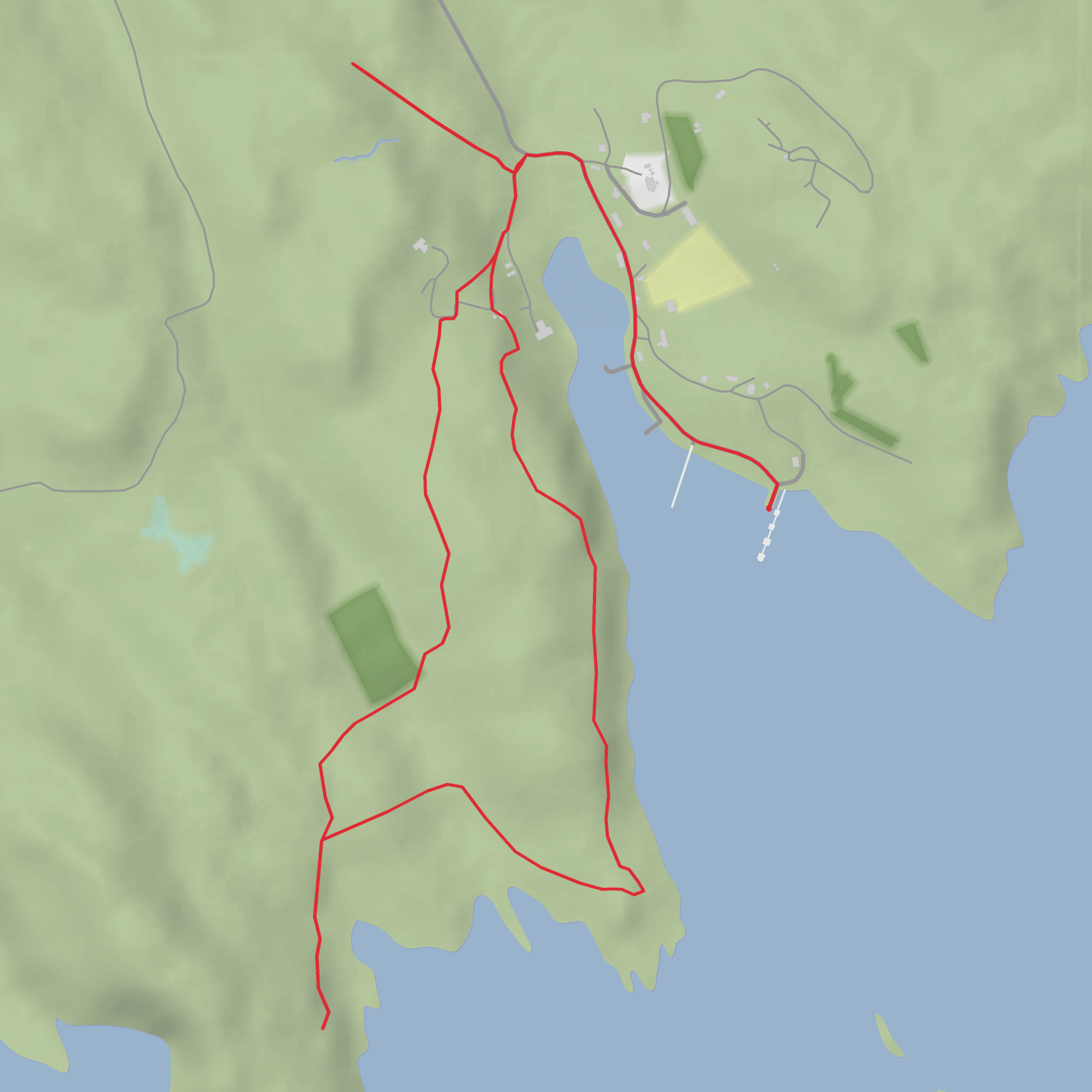 Sean Bhaile, Casteal an Duin Bhain Fort and Dun Ban Loop mobile static map