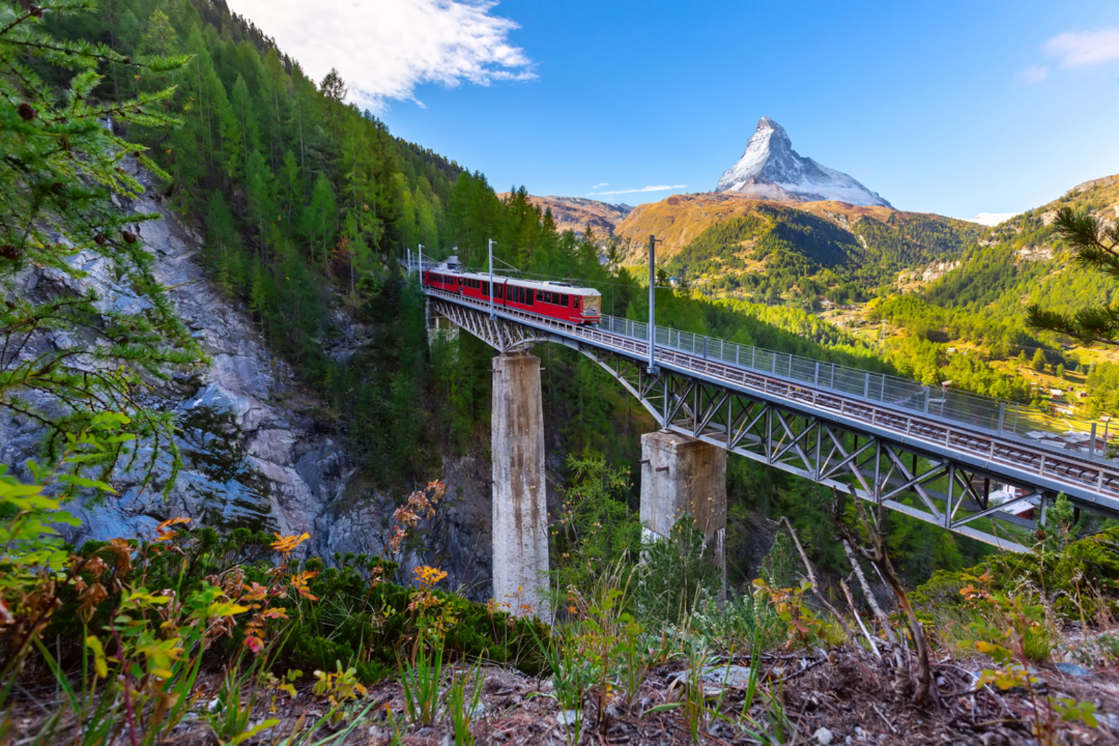 An image depicting the trail Via ferrata Schweifinen - Route A and its surrounding area.