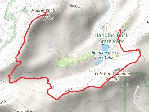 Core Gap Mountain and Moores Knob via Wolf Rock Trail