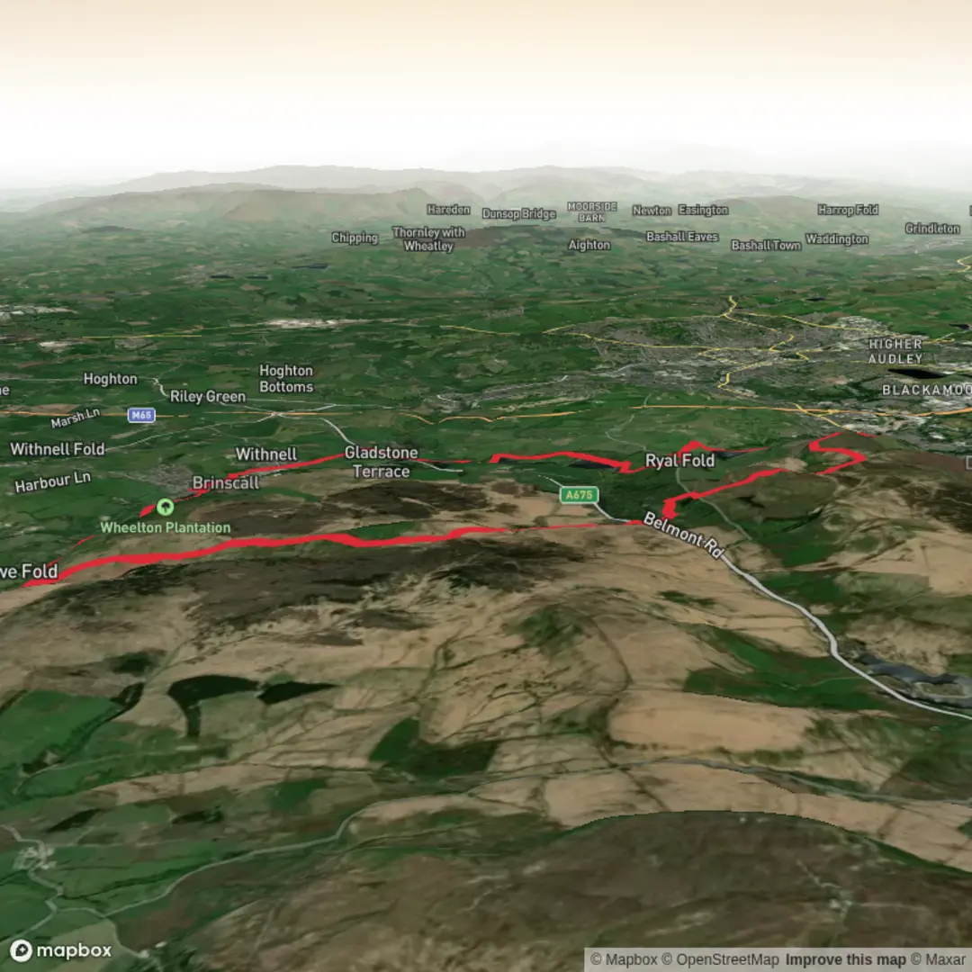 An image depicting the trail White Coppice - Dec 5 and its surrounding area.