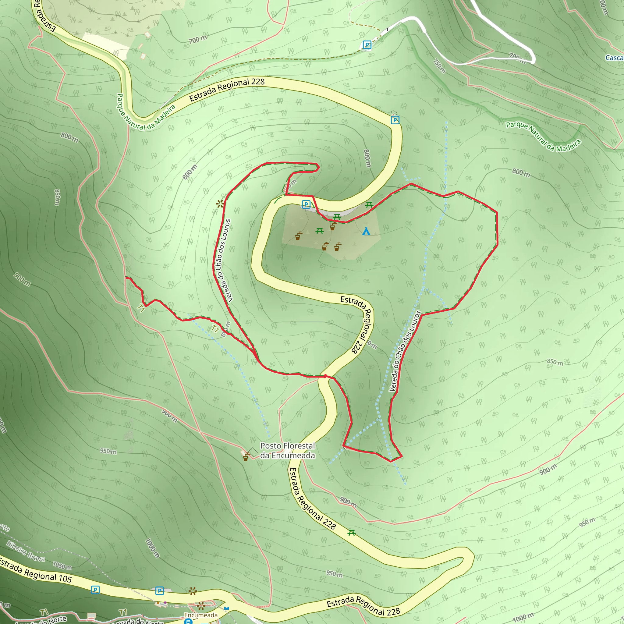 PR 22 Vereda do Chão dos Louros mobile static map