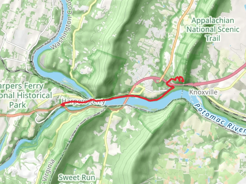 Weverton Cliffs via Appalachian Trail