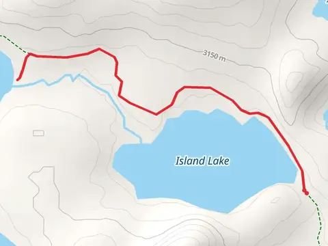 Island Lake and Kidney Lake via Tworoose Pass Trail