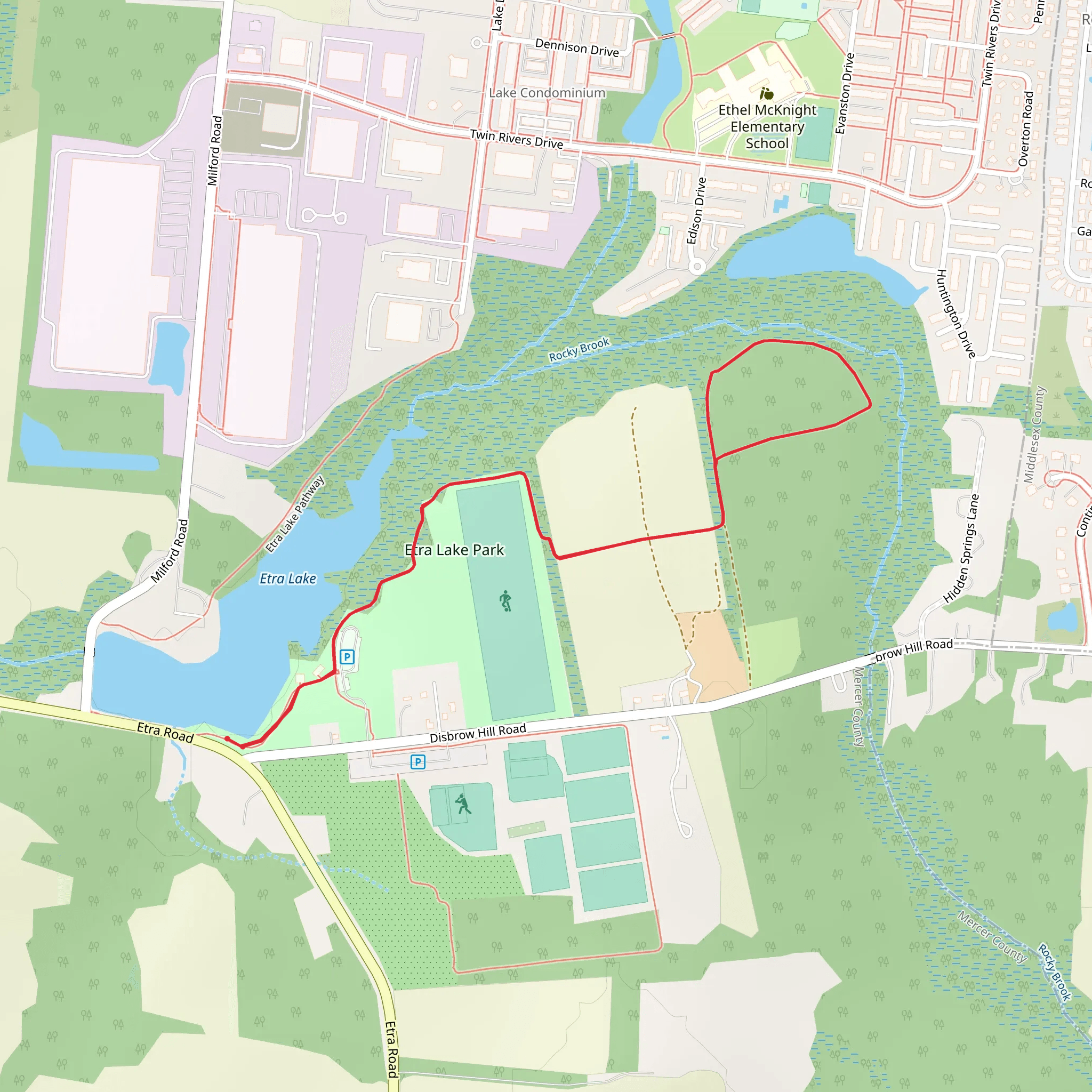 Disbrow Hill Road Loop mobile static map