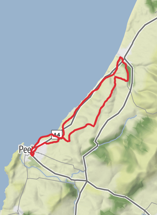 Hike from Peel mobile static map