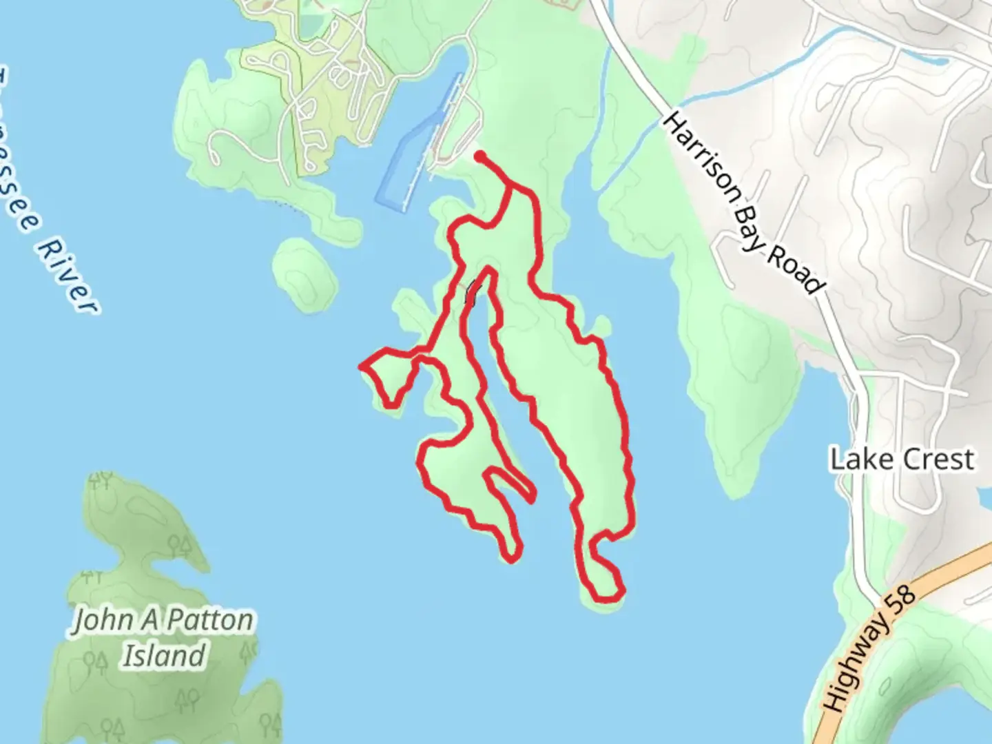 An image depicting the trail Bay Point Loop Trail and its surrounding area.