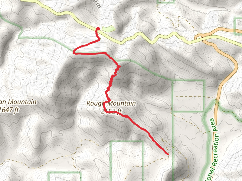 Rough Mountain via Ouachita Trail