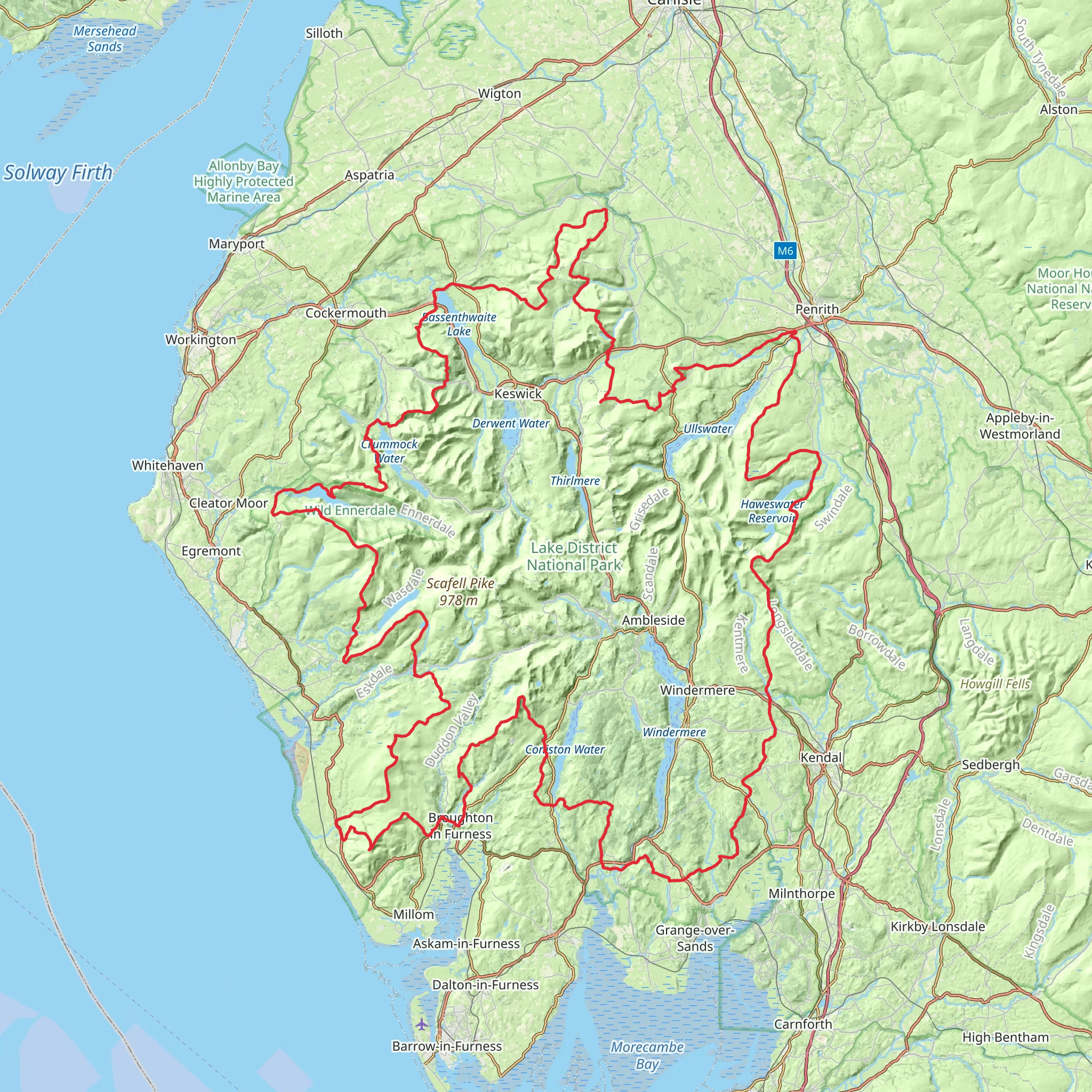 Wainwright's Remote Lakeland mobile static map