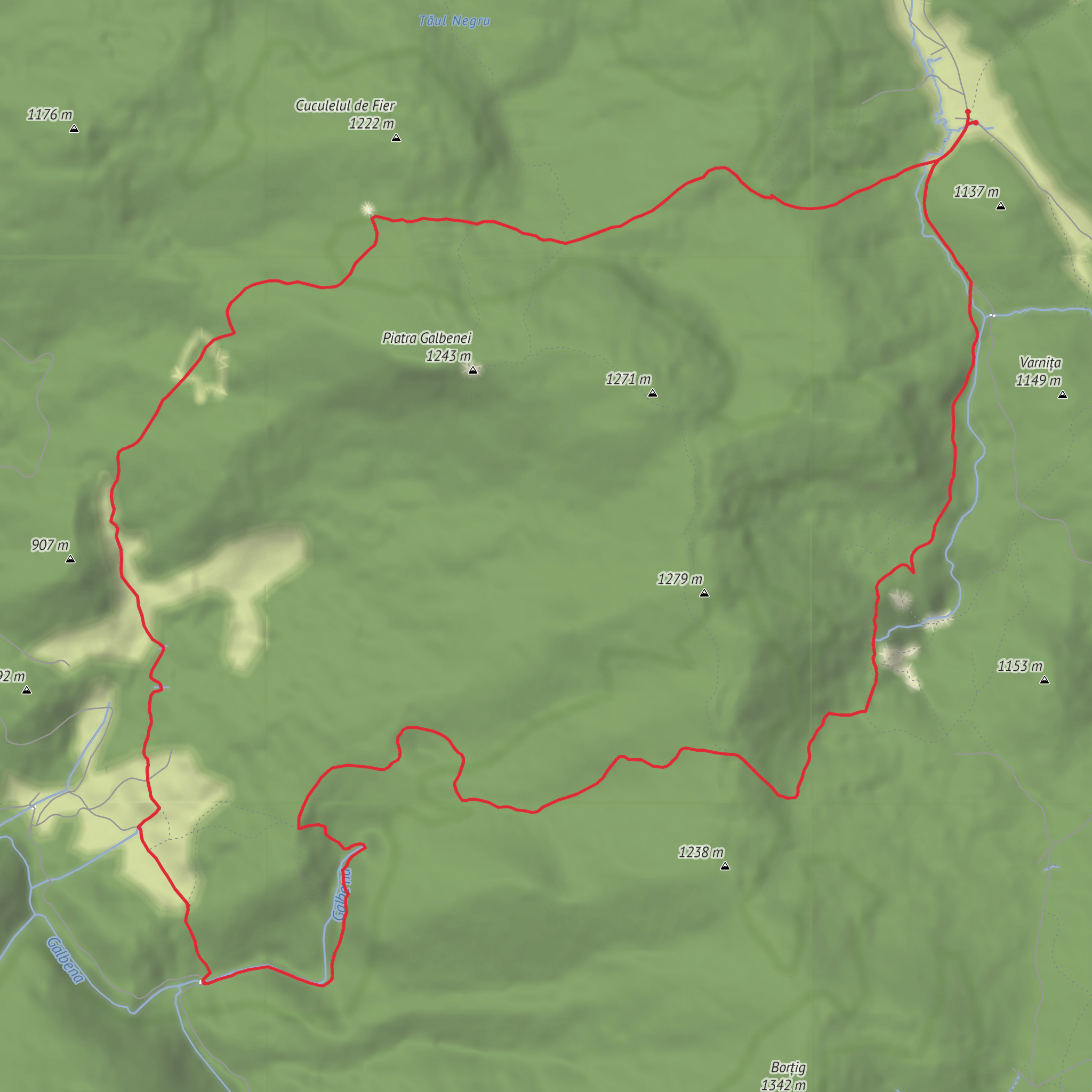 Circuit Cheile Galbenei mobile static map