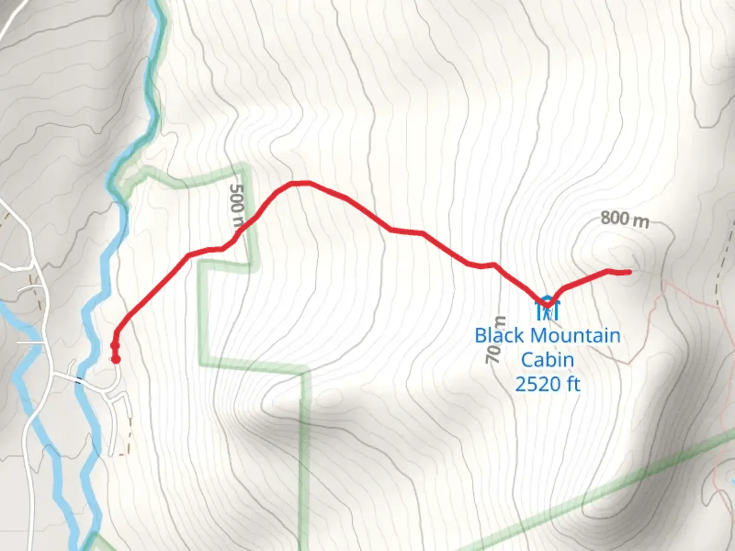 An image depicting the trail Black Mountain and its surrounding area.