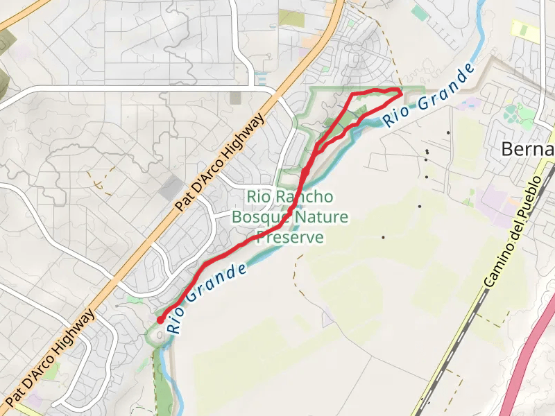 Rio Rancho Bosque North and South Loop Trail