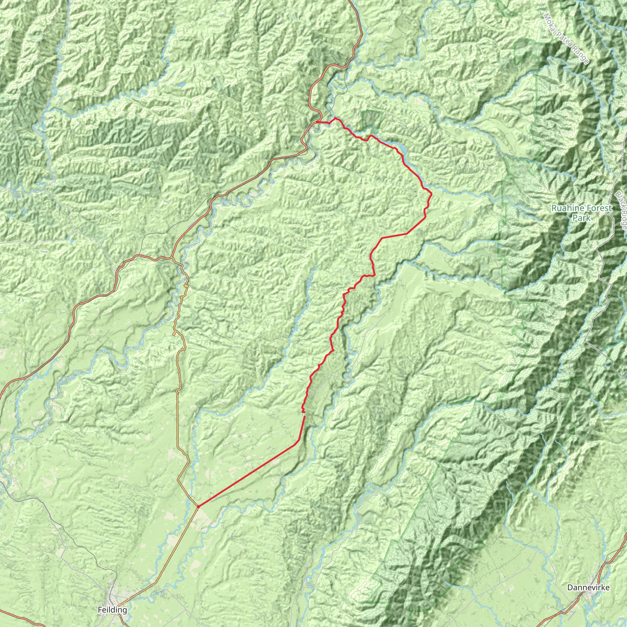 Peep-o-Day Drive on The Country Road mobile static map