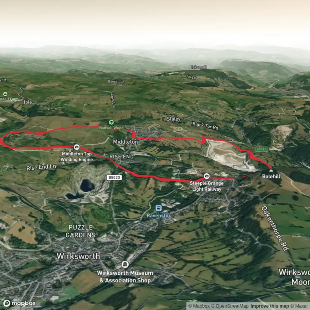 An image depicting the trail Middleton Top - Black Rocks Loop and its surrounding area.