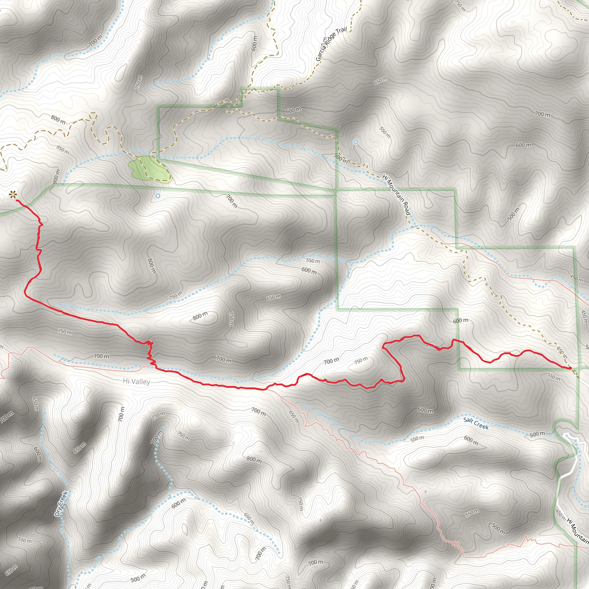 Hi Mountain Trail mobile static map