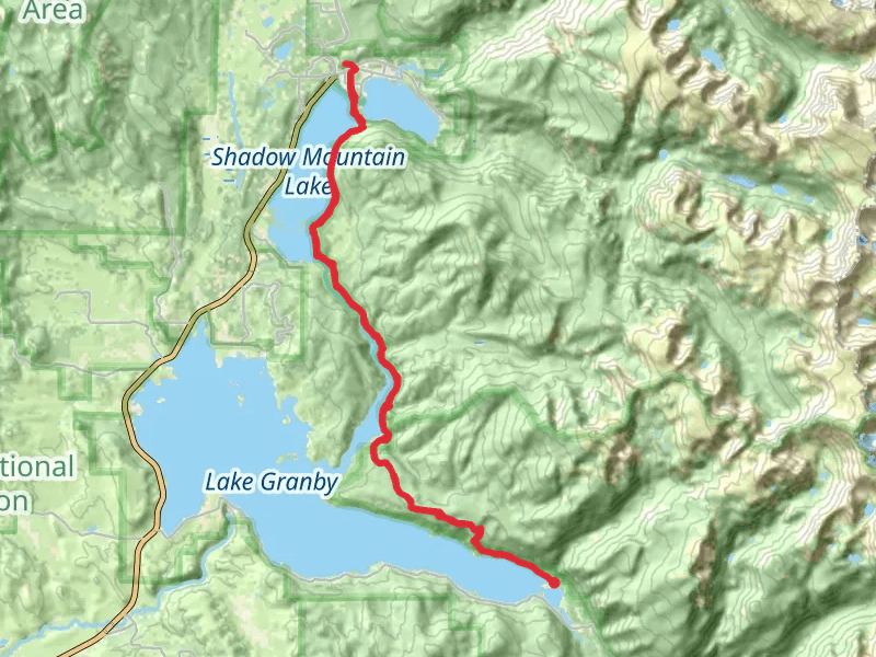 East Shore Trail and Continental Divide Trail - Lake Granby