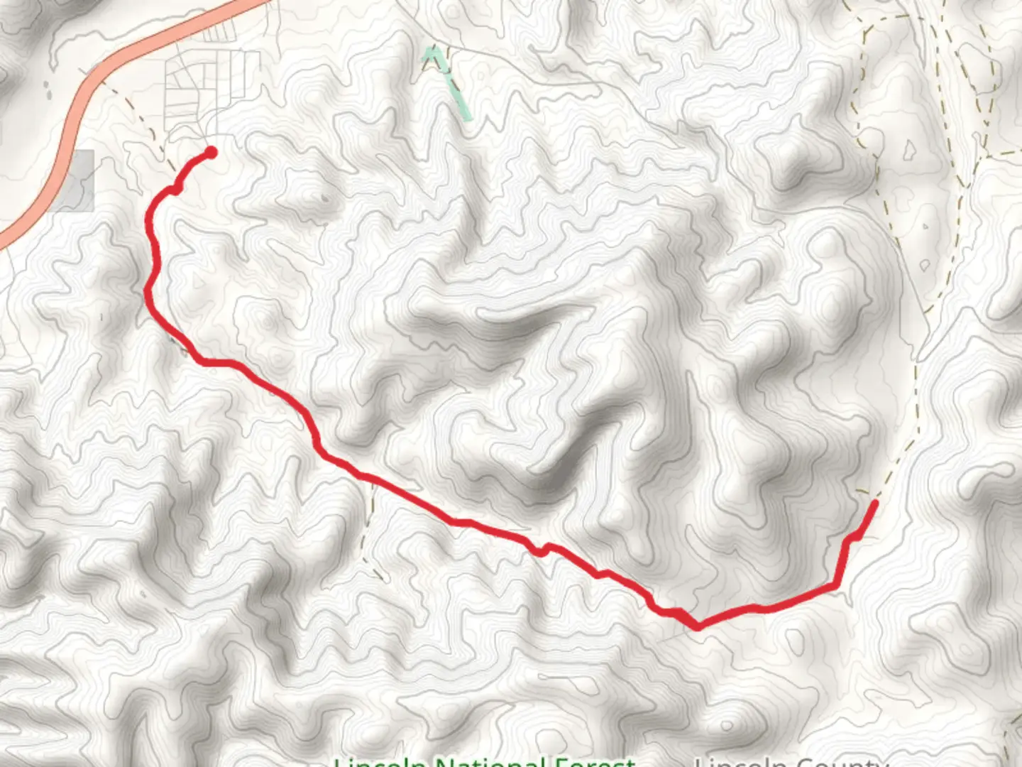 An image depicting the trail Hale Canyon Road and its surrounding area.