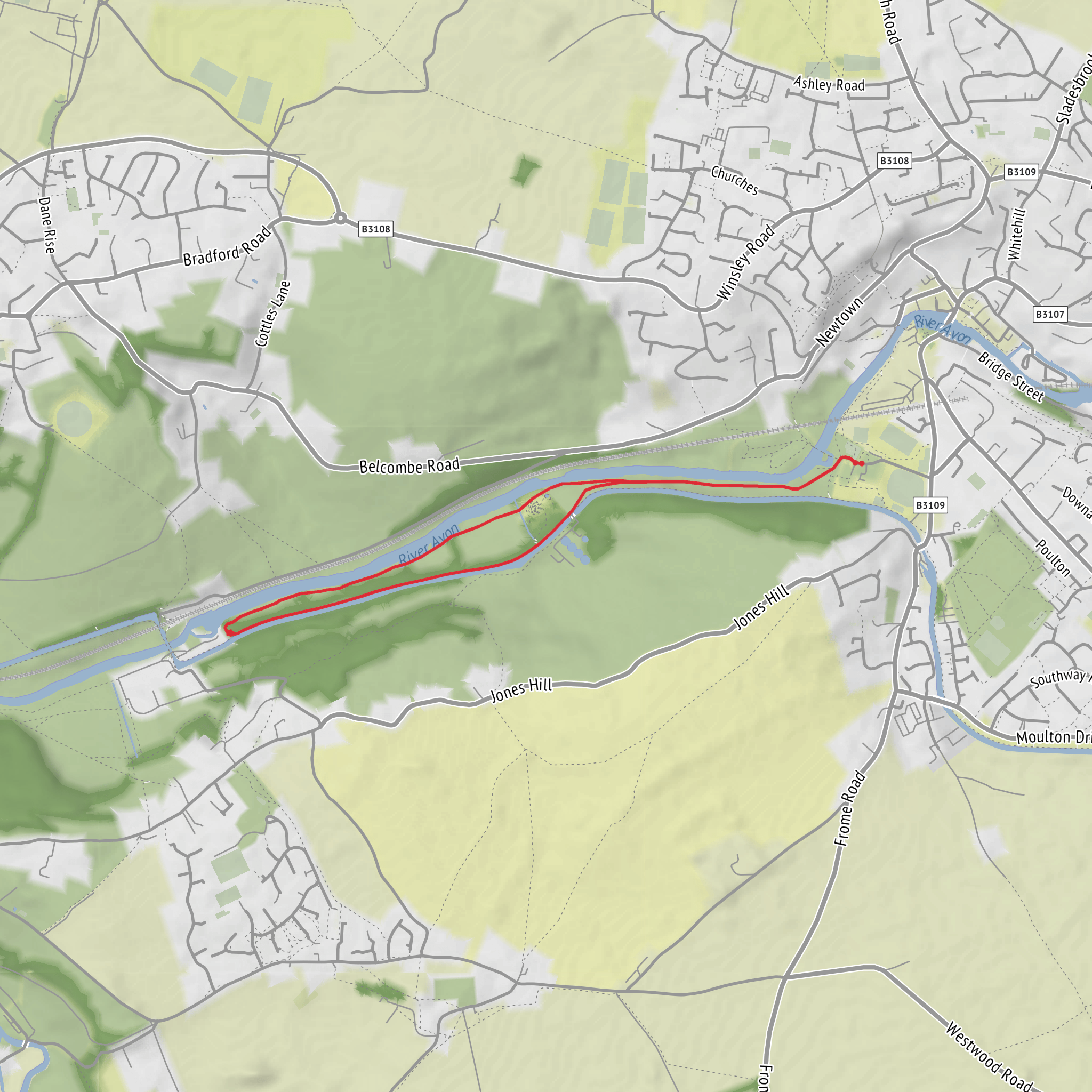 Bradford on Avon mobile static map