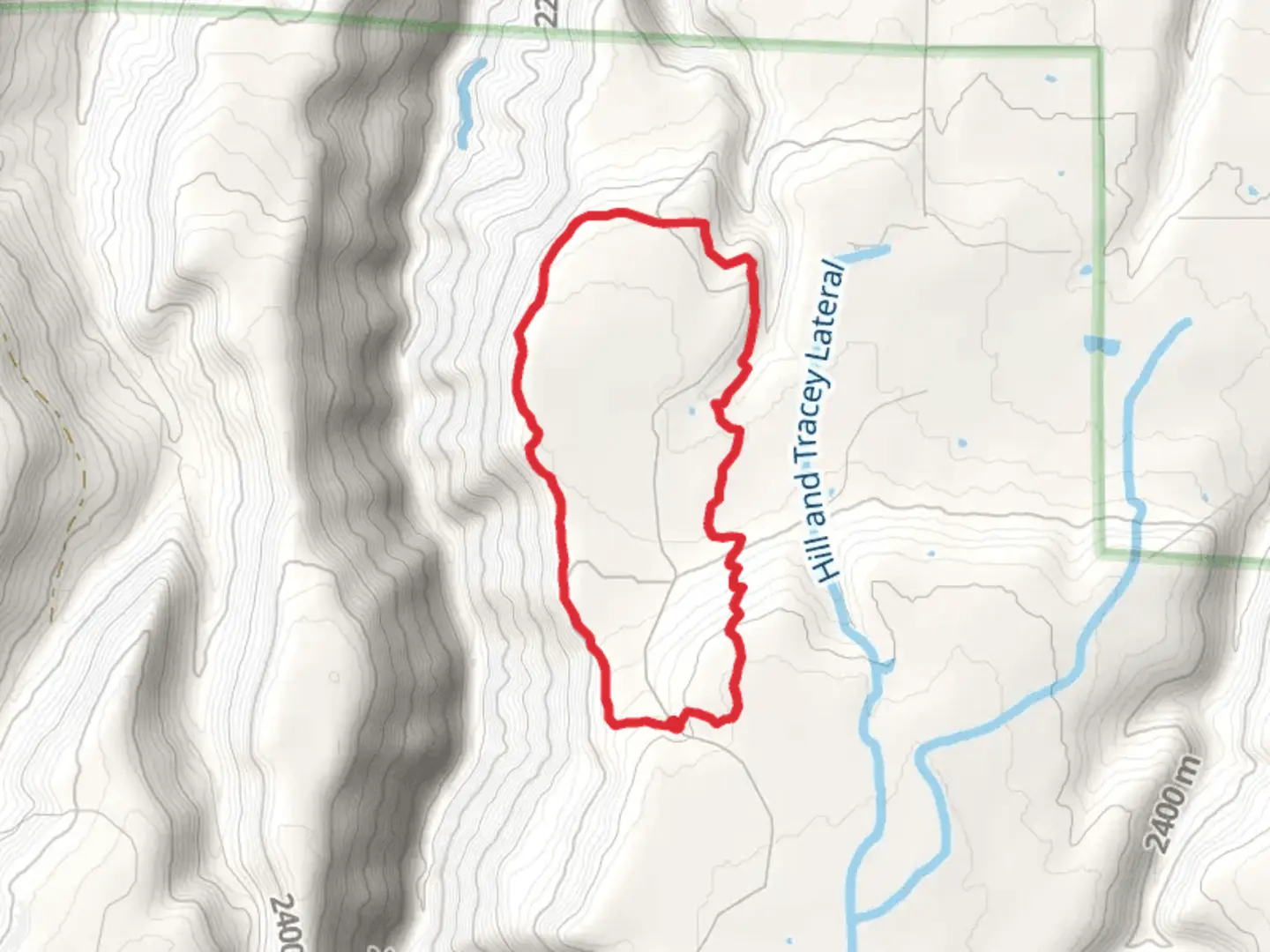 An image depicting the trail Thunder Loop Trail and its surrounding area.