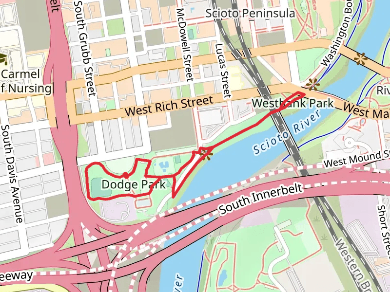 Dodge Park and WestBank Park Loop