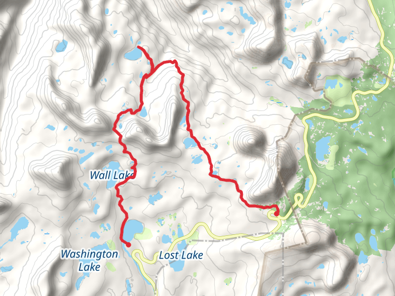 Trial Lake, The Notch, Meadow Lake and Clegg Lake