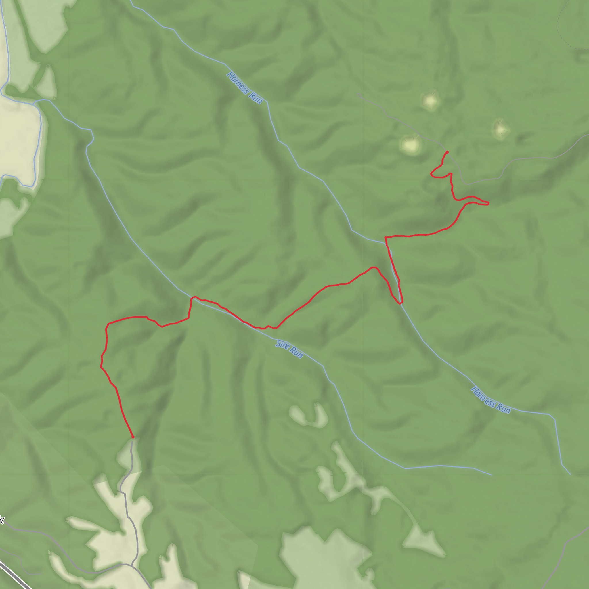 Lost Hunter Trail mobile static map