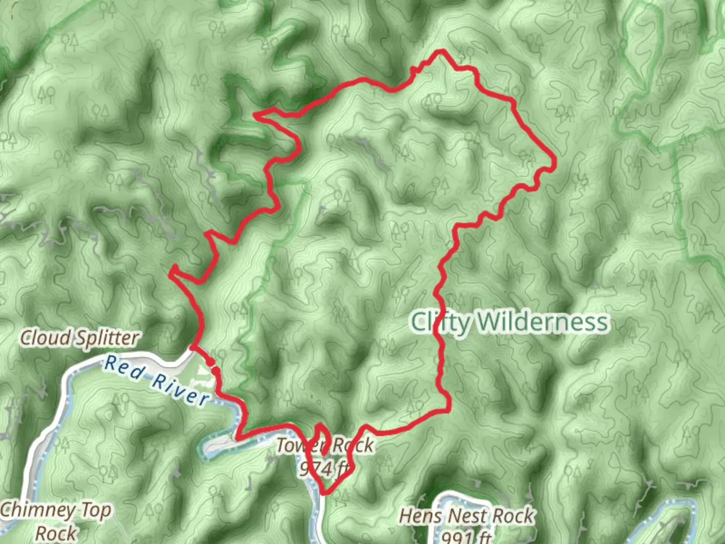 Bison Way, Lost Branch and Table Rock Loop Trail | Menifee County | Ke