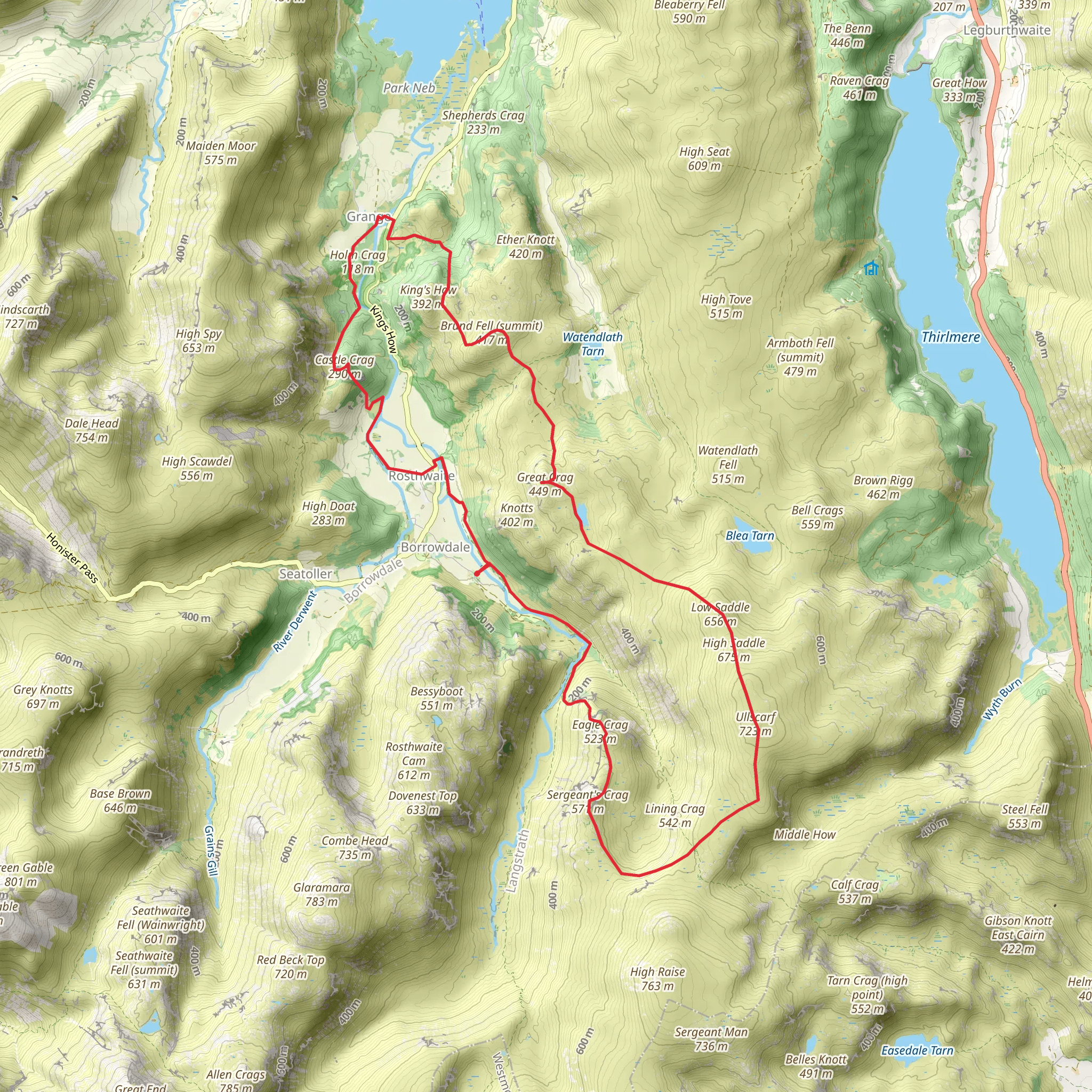 A Stonethwaite Medley mobile static map