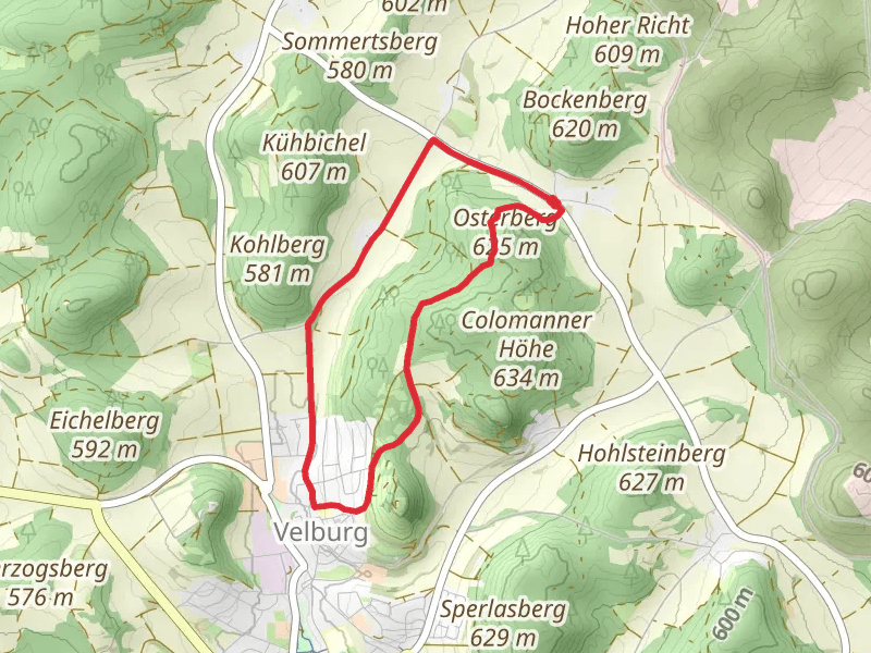 Sankt Colomann and Velburg Loop via Osterberg
