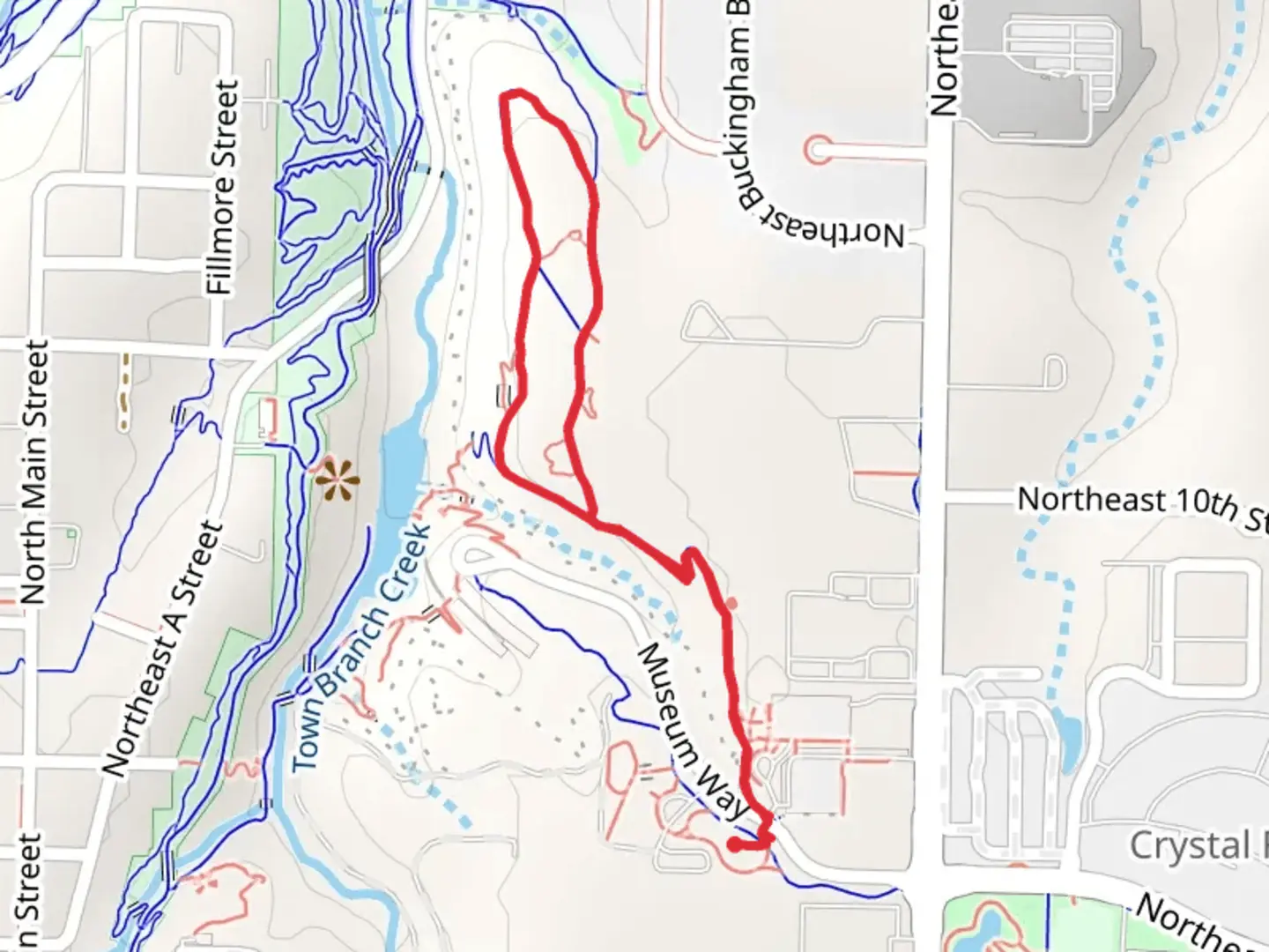 An image depicting the trail North Forest Trail and its surrounding area.