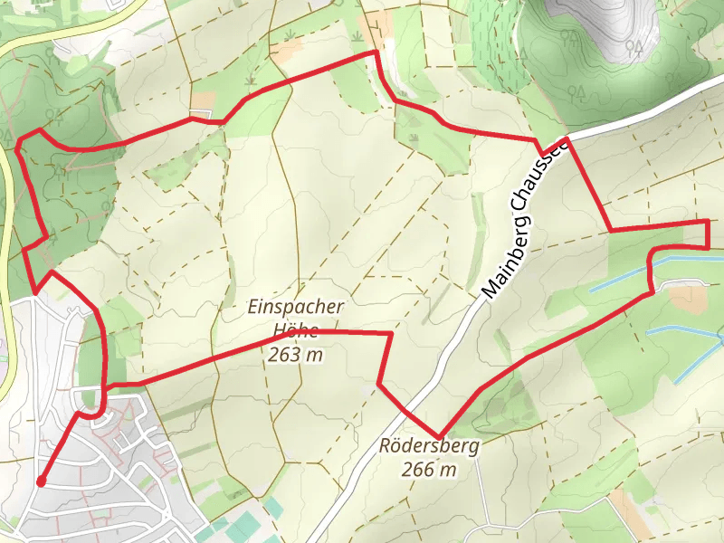 Einspacher Hoehe via Ortsrundwanderweg Ober-Ramstadt