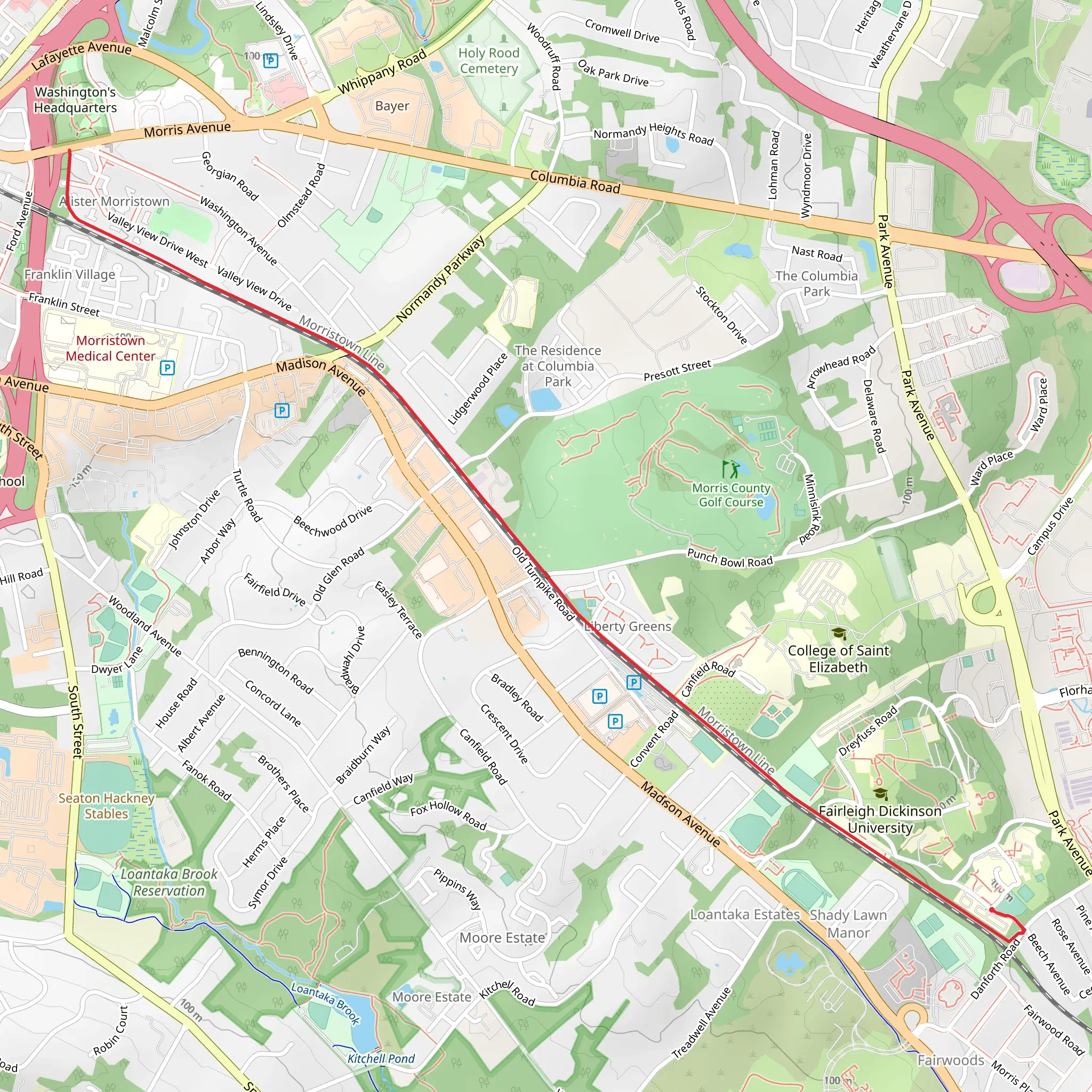 Traction Line Recreation Trail mobile static map