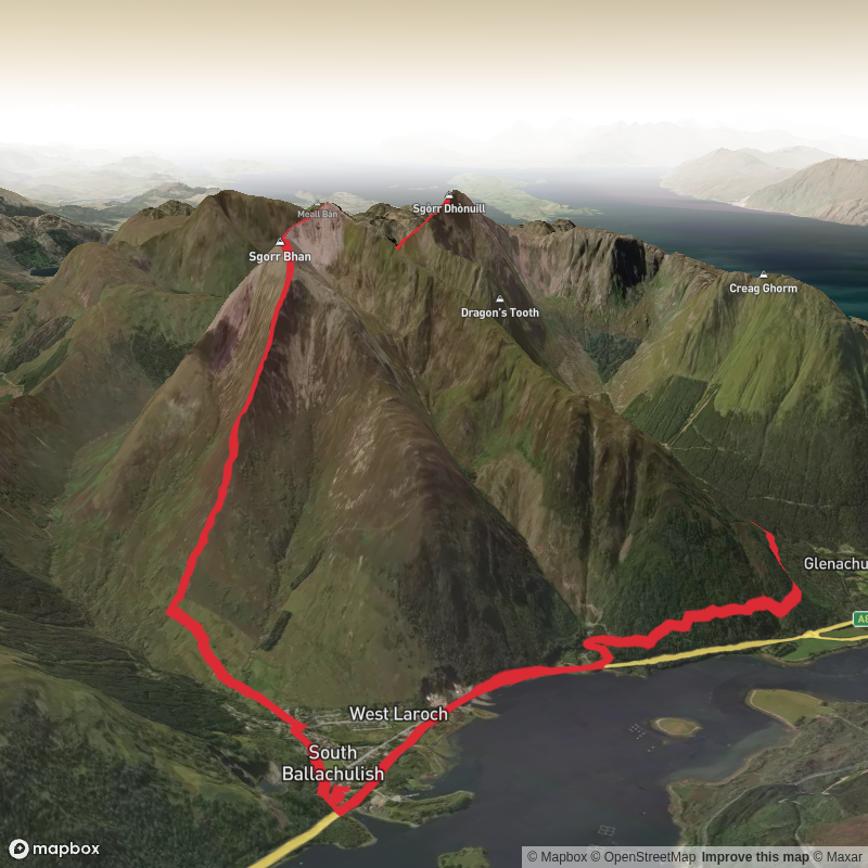 Sgorr Dhearg and Sgorr Dhonuill via Schoolhouse Ridge