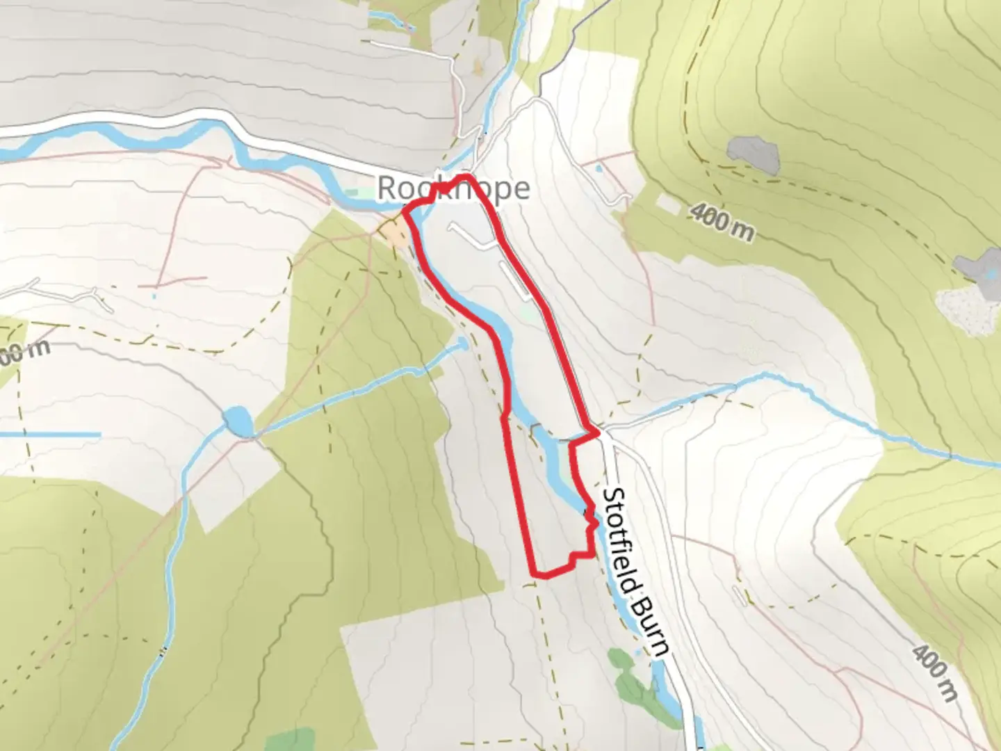An image depicting the trail Rookhope Loop and its surrounding area.