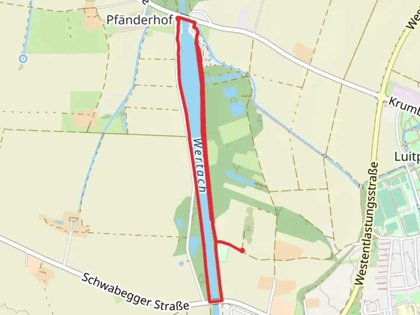 An image depicting the trail Wertach and Fischtreppe Loop and its surrounding area.