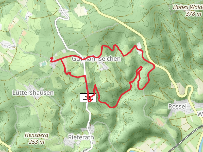 Sieghoehenweg and Natursteig Sieg