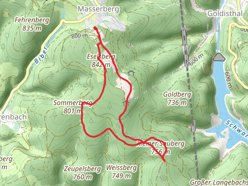 Kleiner Sauberg via Rennsteig