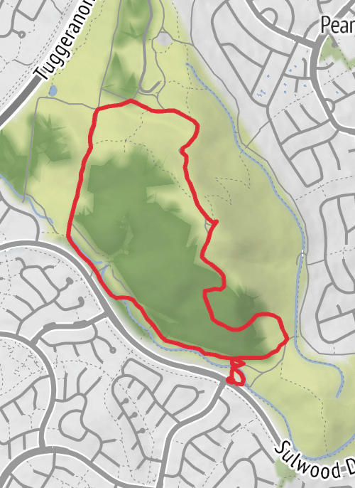 Mount Taylor steep route. mobile static map