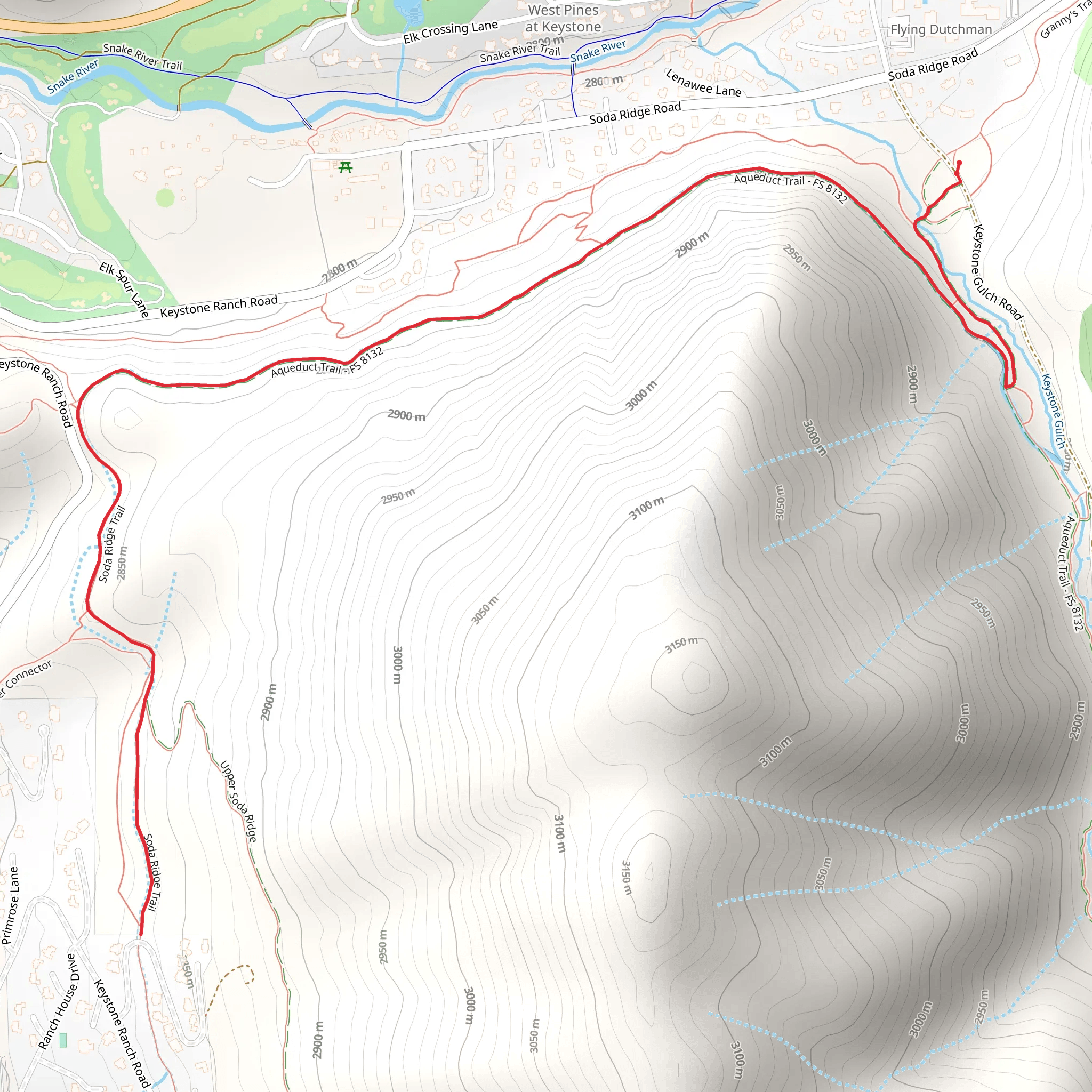 Aqueduct Trail mobile static map