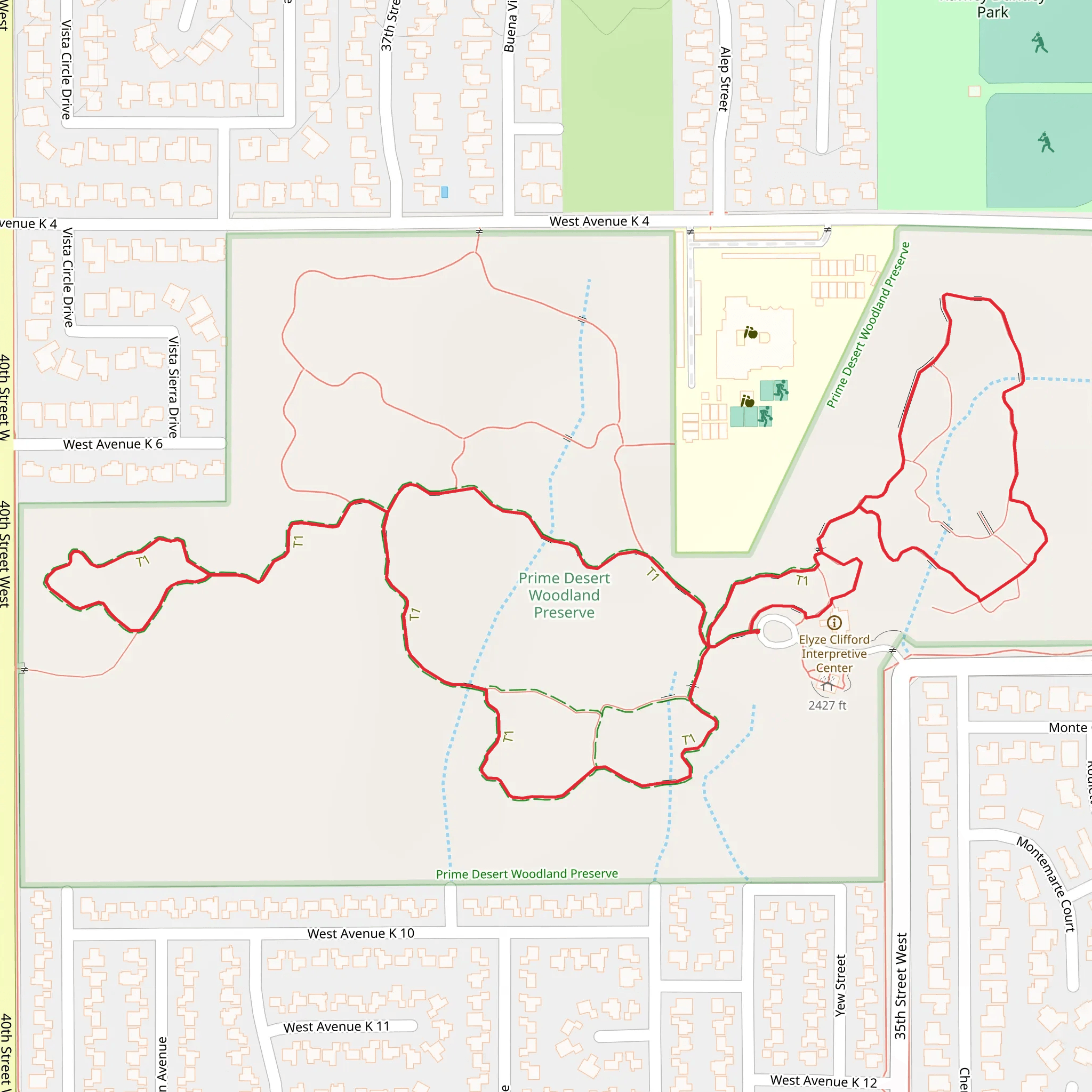 Prime Desert Woodland Preserve Loop mobile static map
