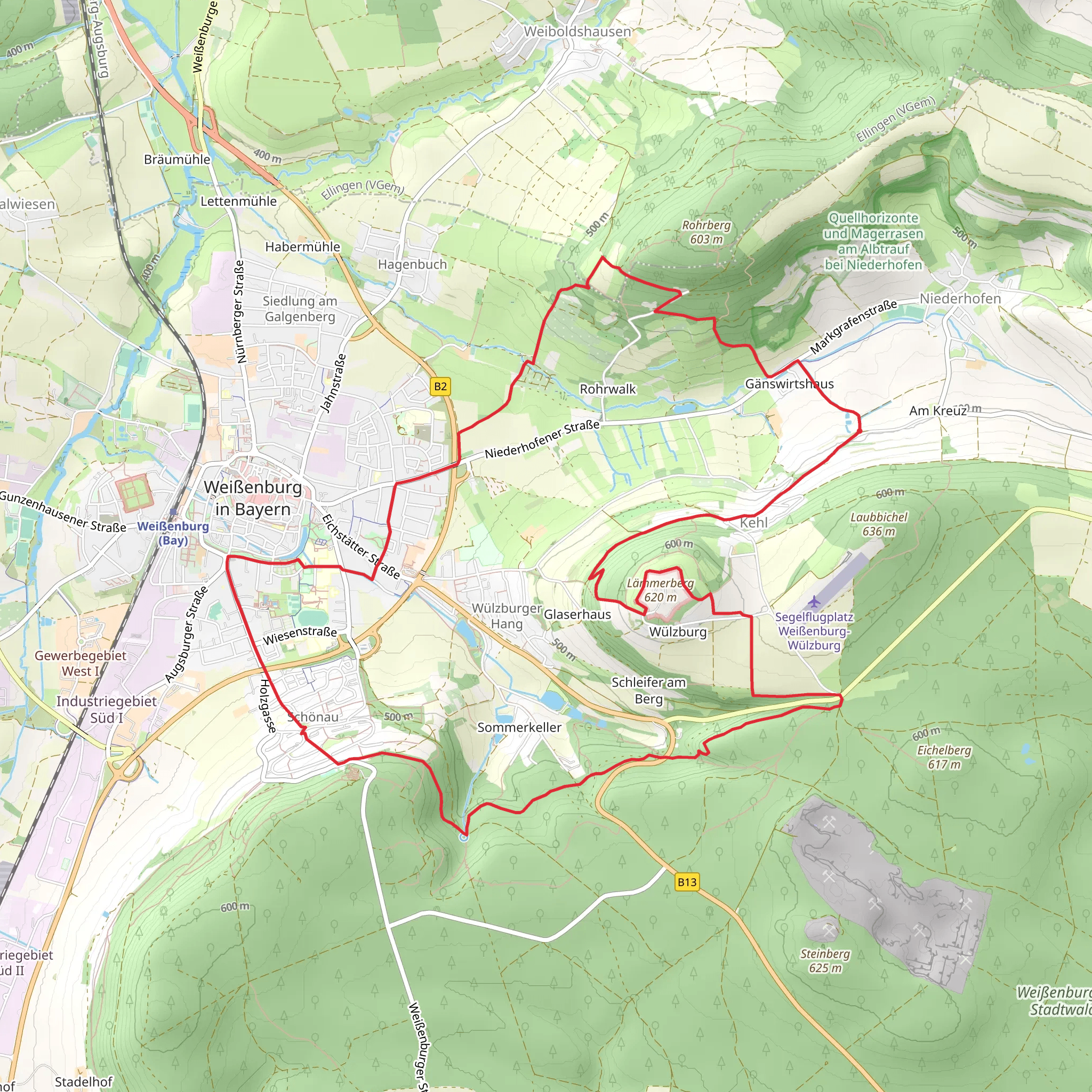 Ganswirtshaus to Wulzburg Loop mobile static map